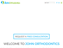 Tablet Screenshot of johnortho.com